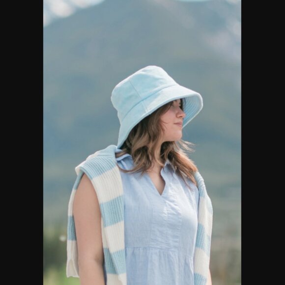 NWT Lack of Color Wave Bucket Aqua Terry Baby Blue Size M/L Retail Price $99.00 main image 5